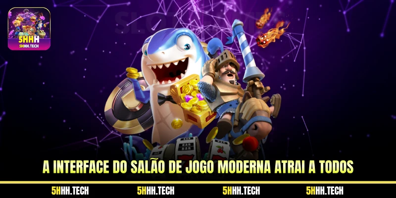 A Interface do Salão de Jogo Moderna Atrai a Todos