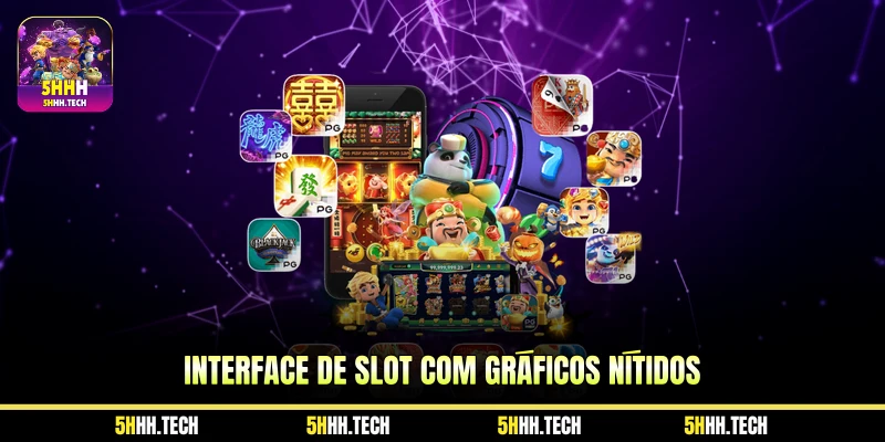 Interface de slot com gráficos nítidos